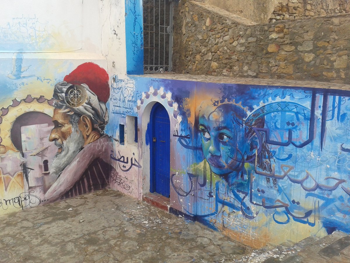 Wallpainting in Marocco