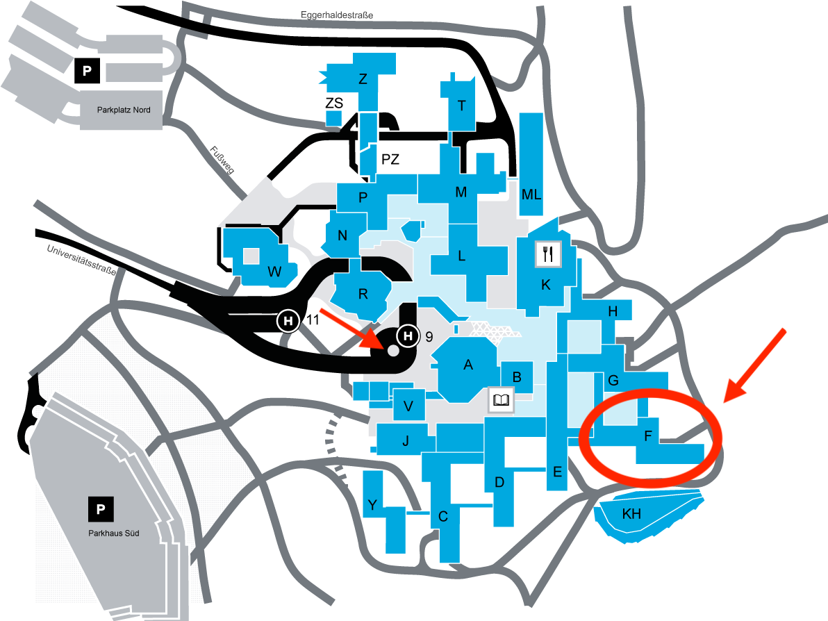  Lageplan der Universität Konstanz